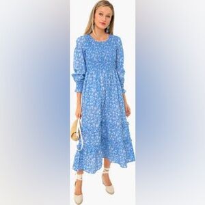 Pink City Prints Cornflower Lolita Isabel Dress Large